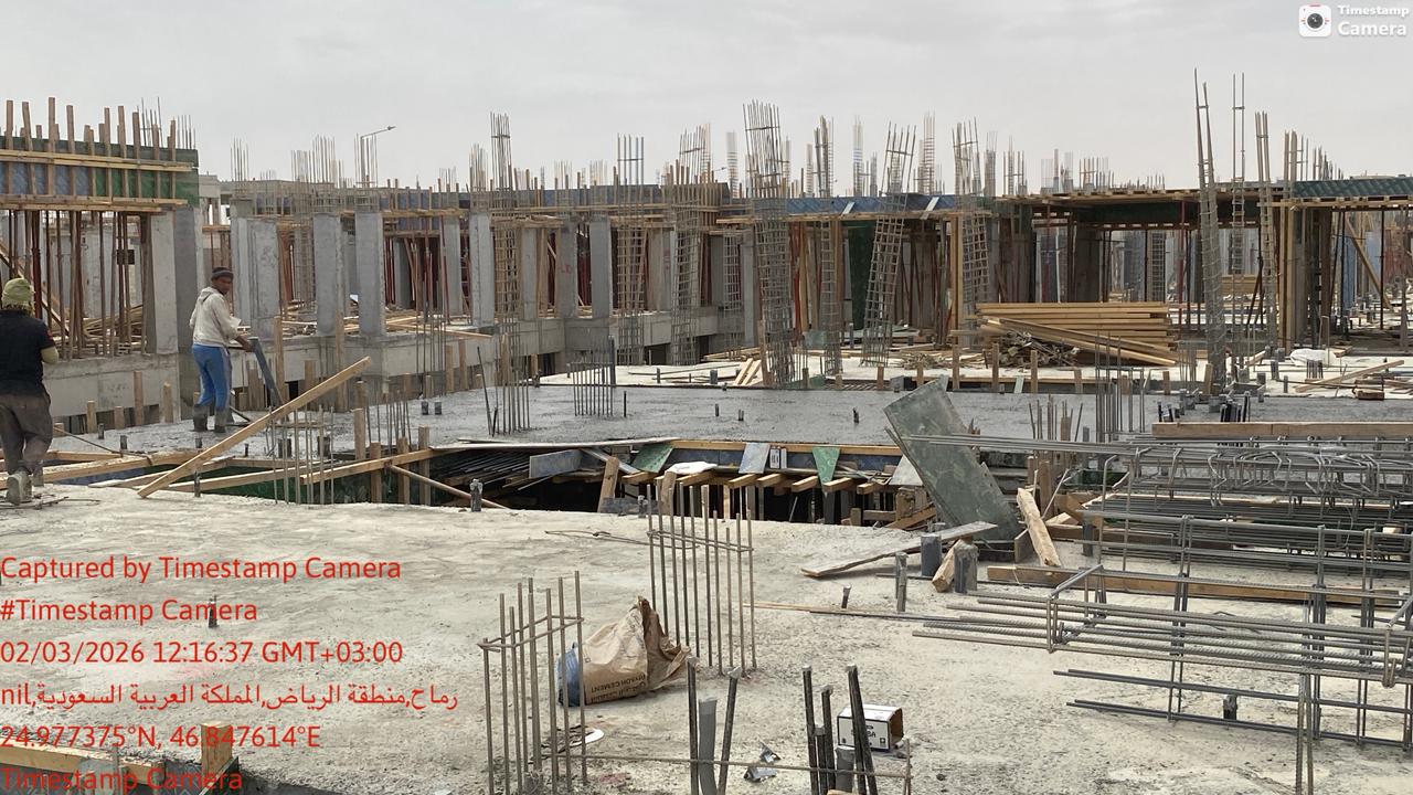 اعمال الهيكل الخرساني حى الفرسان مدينة الرياض