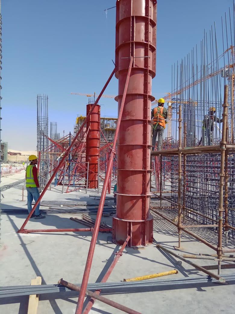 اعمال الهيكل الخرسانى حى النزهة الرياض