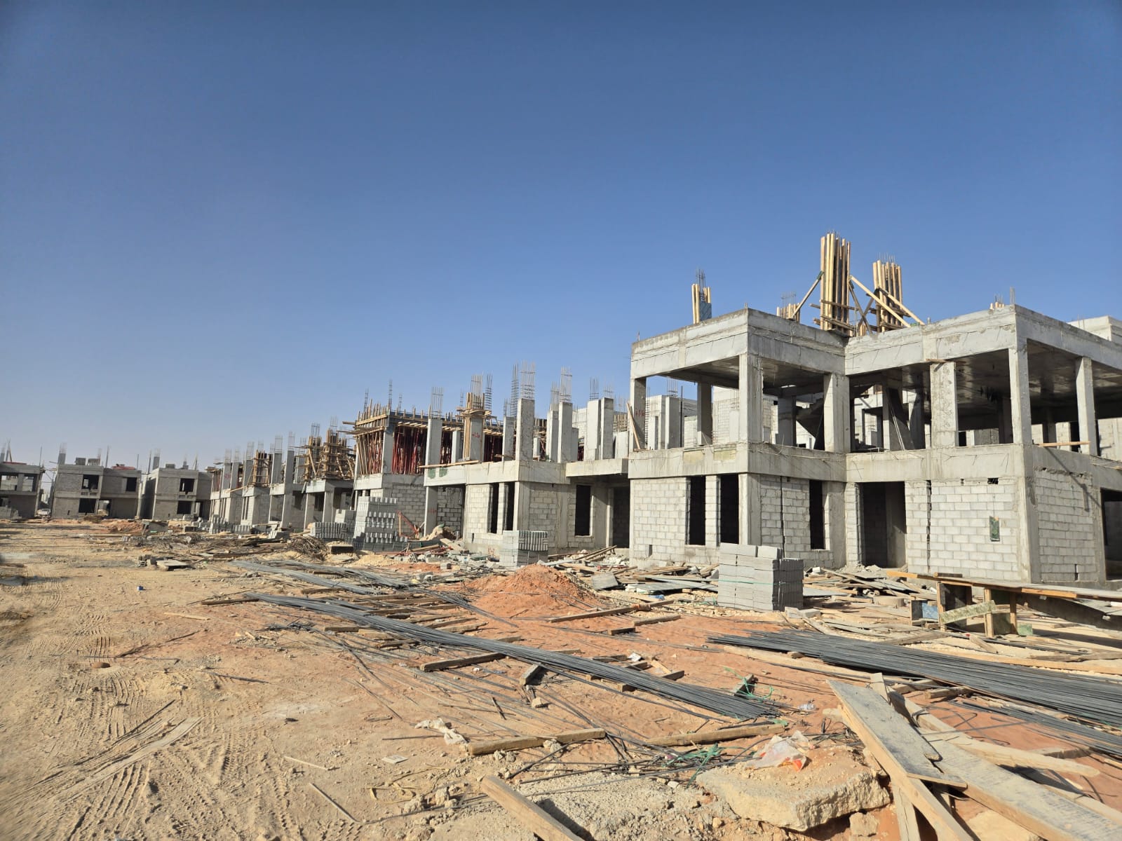 اعمال الهيكل الخرساني حى الفرسان مدينة الرياض