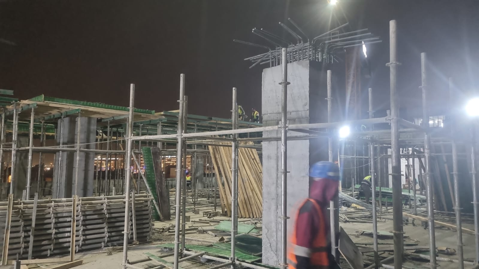 اعمال الهيكل الخرساني حى الفرسان مدينة الرياض